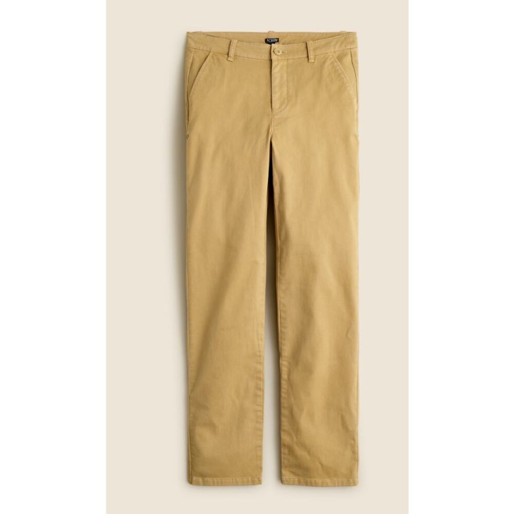 J.Crew Kate Straight Leg Pant in Chino Honey Brown Size 6 NWT Coastal Prep